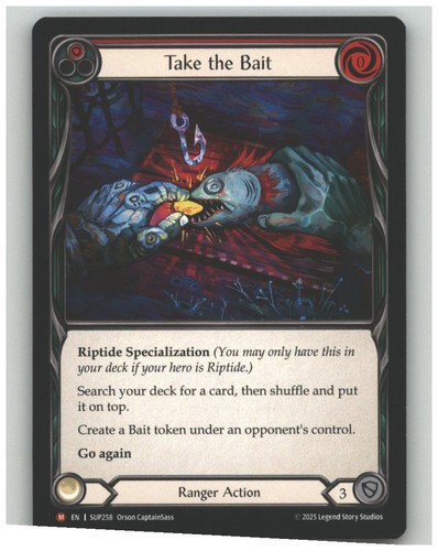 Take the bait sup258 - take, (red)